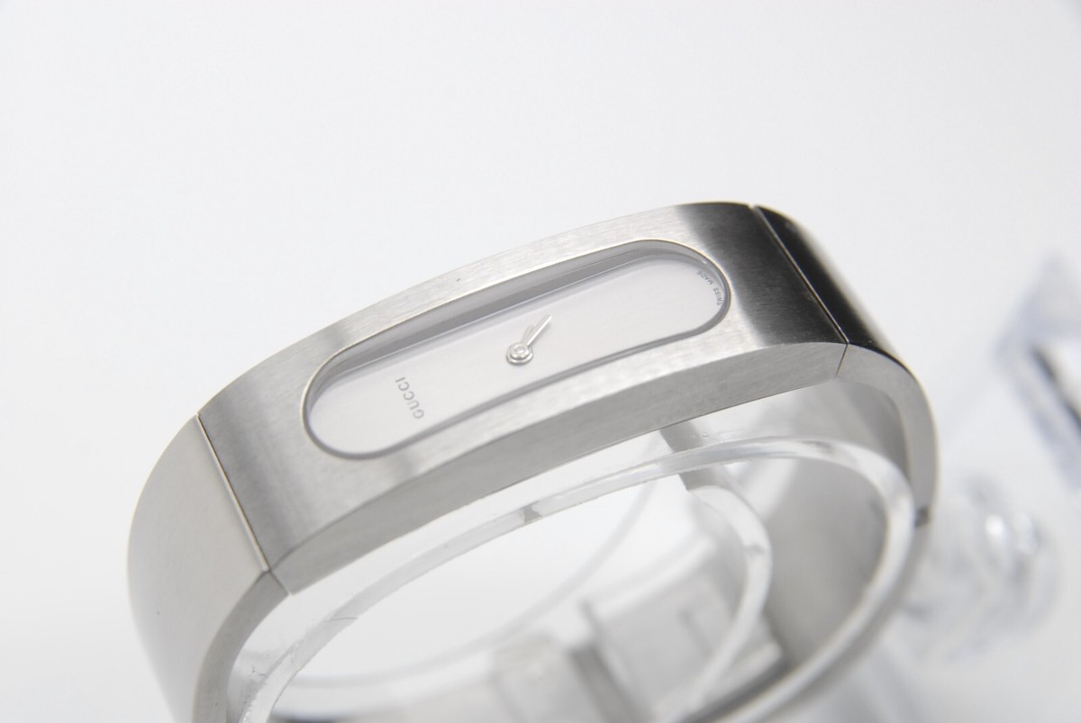 Near MINT w/Box】 GUCCI 2400S 14mm Bangle Bracelet Silver