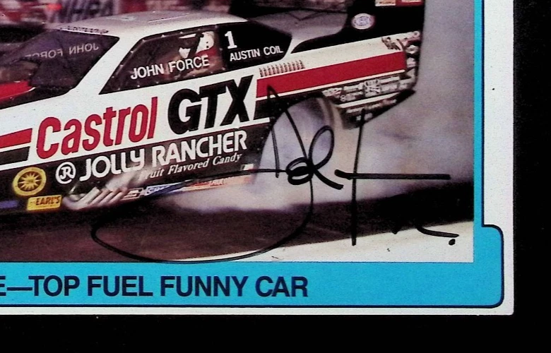 John Force Jolly Rancher NASCAR Autographed 8x10 1992 Promo Photo w/COA WWE2-111 - Image 2 of 3