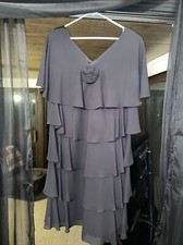 Black Dress. Plus Size. Rose Embellishment 