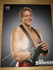 JACK SWAGGER WWE 8x10 OFFICIAL PROMO PHOTO RARE Facsim Signature JAKE HAGER AEW