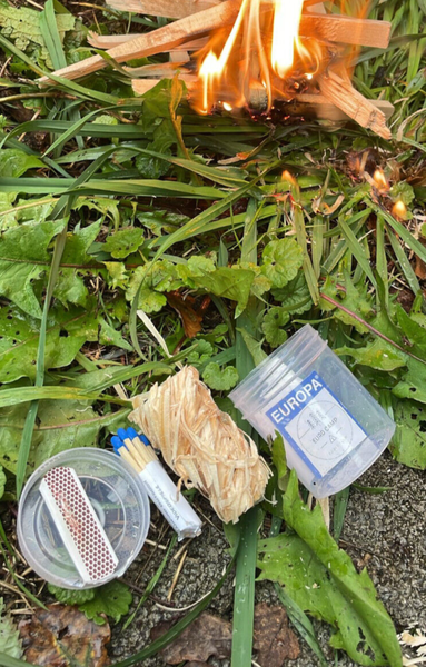 Neu Holzwolle Paraffin Feuer Zunder AnzüNder Hilfe FüR Outdoor Camping Survival-image