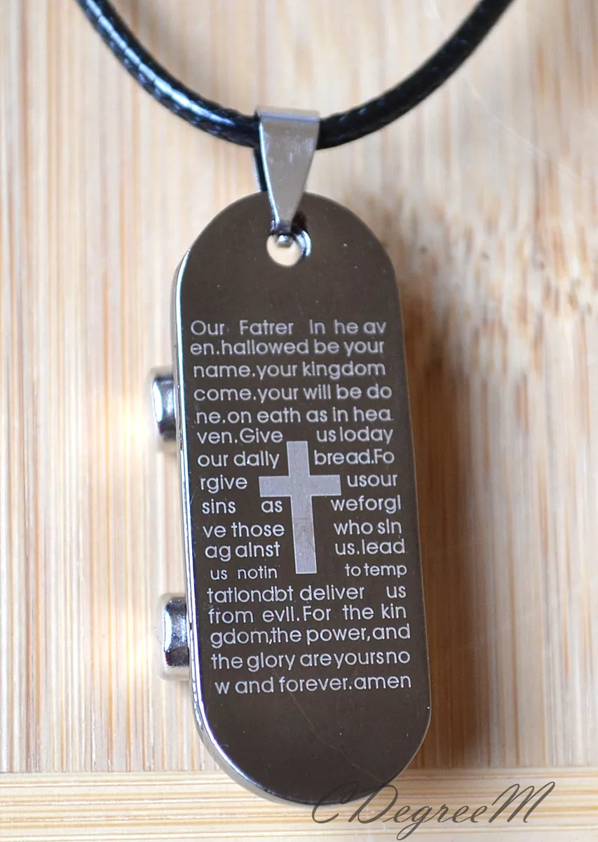 Mens gunmetal cross necklace store