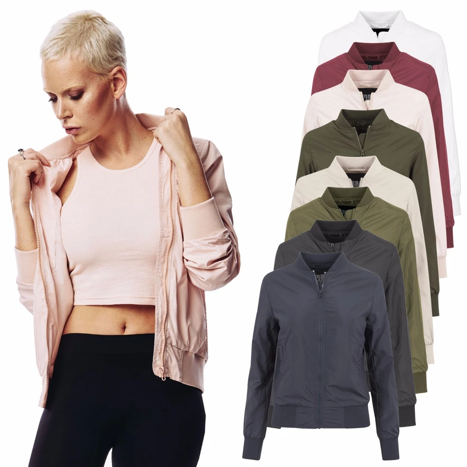 Urban Classics Damen Leichte Bomberjacke Damenjacke Bomber Jacke Übergangsjacke - Bild 1 von 1