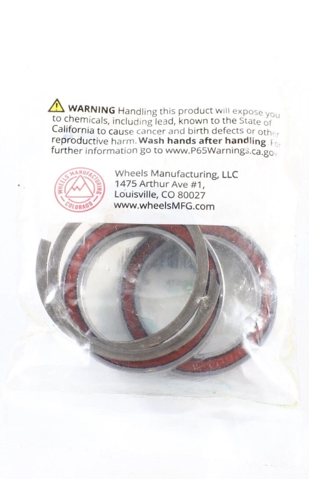 NEW Wheels Manufacturing BB30 Angular Contact Bearing and Clip Kit - Image 2 of 4