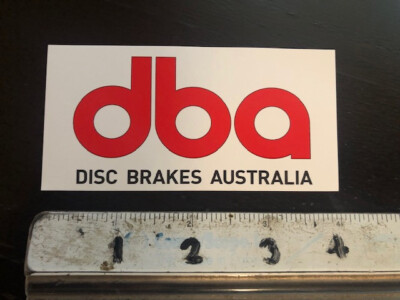 DBA DISC Brake Australia Sticker Decal Automotive Old Stock ORIGINAL RED WHITE
