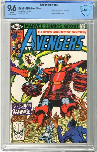Avengers  # 198  CBCS   9.6   NM+   White pgs  8/80  Red Ronin & Jocasta cover &