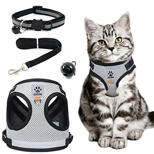Arnes Gato Transpirable Arnes para Perro Pequeño, Ajustable Reflectante Arnés p - Imagen 1 de 8
