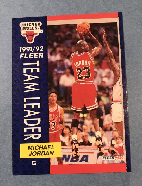 1991 1992 Fleer Michael Jordan Chicago Bulls 375 Basketball Card For 