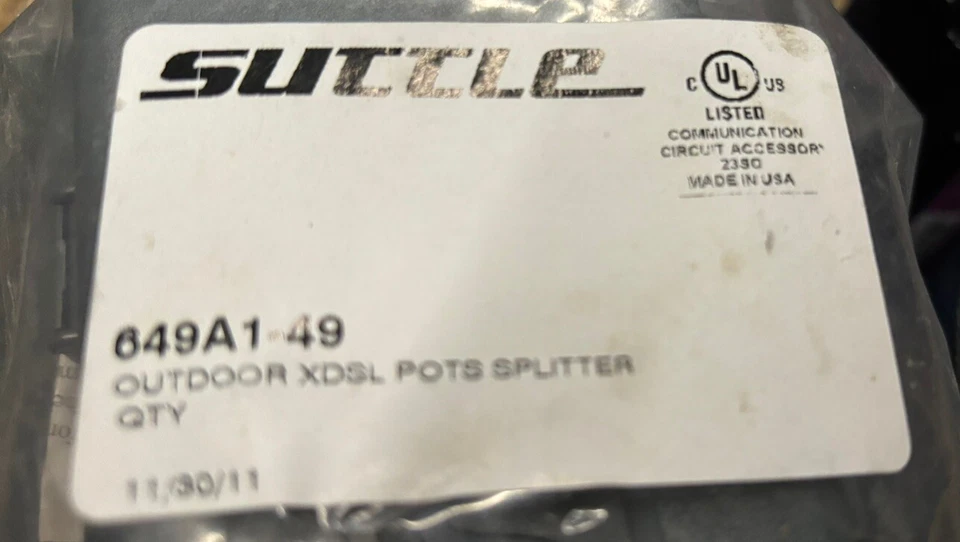 649A1-49 Outdoor XDSL Pots Splitter Suttle New Fast Safe Shipping - Image 2 of 3