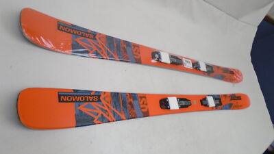 SALOMON L41773100143 QST SPARK JR. SKIS ORANGE/BLACK 143CM