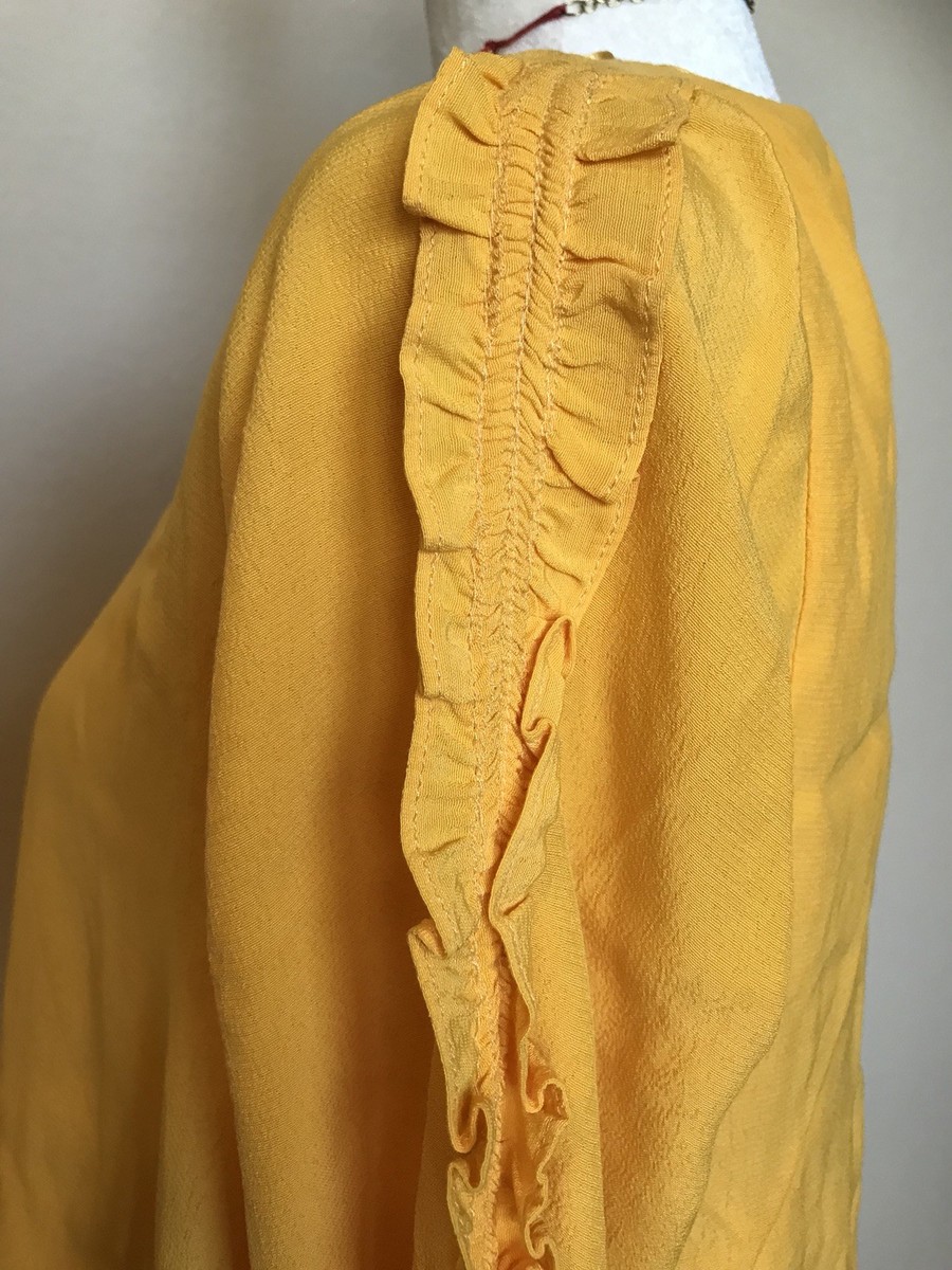long strapless yellow dress Yellow Dress with a Sweetheart Neckline, Yellow / S