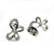 Fashion Jewelry - 18k White Gold Plated Butterfly Stud Earrings FE385 