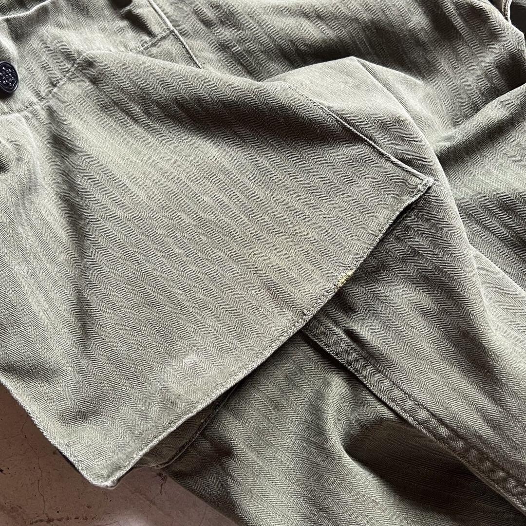 40's U.S. Army M-43 HBT Pants 13star Metal button Military