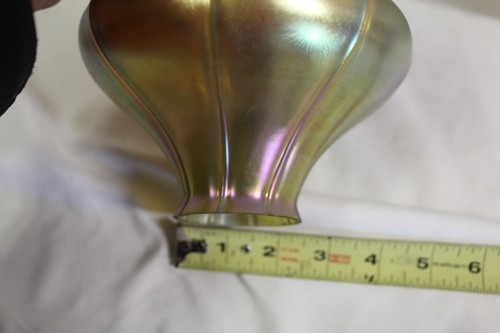 Kunst Glasschirme Gold, Kürbisblüte, Tiffany Stil 4 - Bild 6 von 7