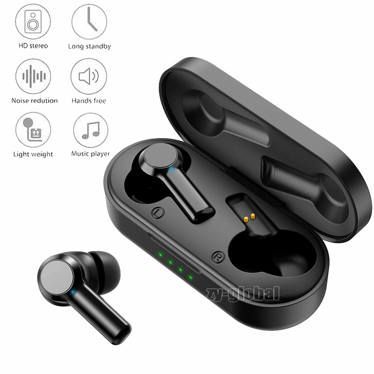 beoefenaar huurder Waardeloos For Apple iPhone 14 Plus 13 12 11 Pro Max X Wireless Bluetooth Earphones  Earbuds | eBay