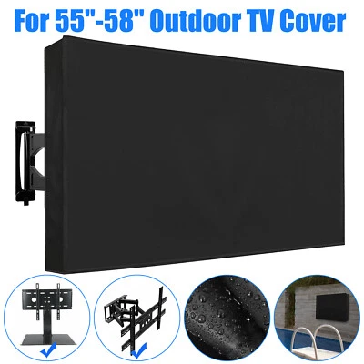 EEEKIT 55-58 inch Outdoor TV Cover Fitted Waterproof Weatherproof Television Protector