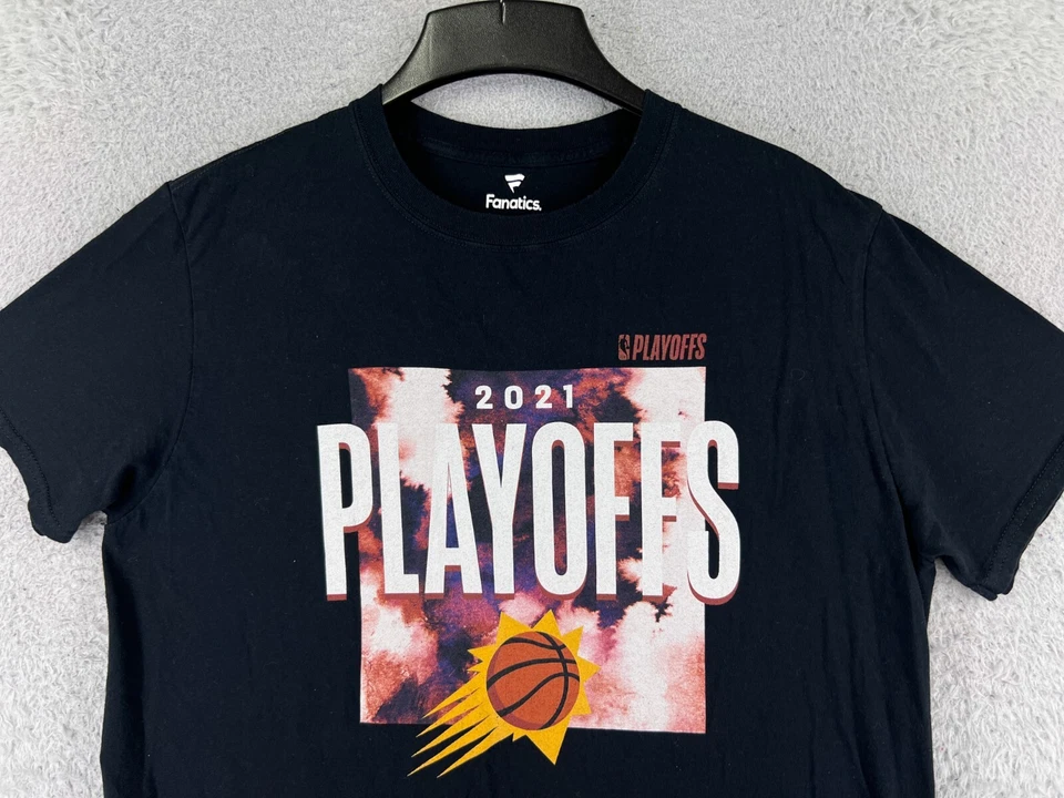 Phoenix Suns Shirt Men Large Black 2021 Playoffs Fanatics 100% Cotton Basketball - Image 4 of 4
