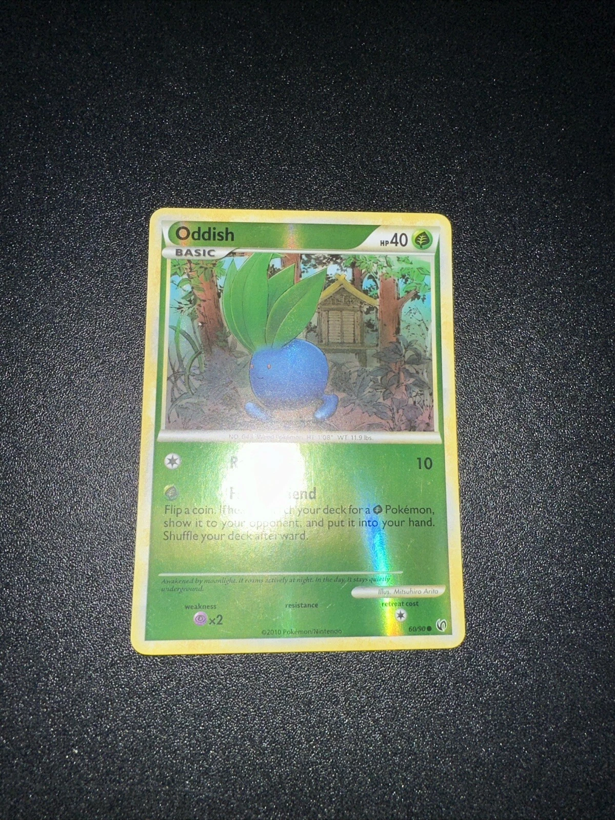 Pokémon TCG Oddish 60/90 HGSS Undaunted Reverse Holo NM