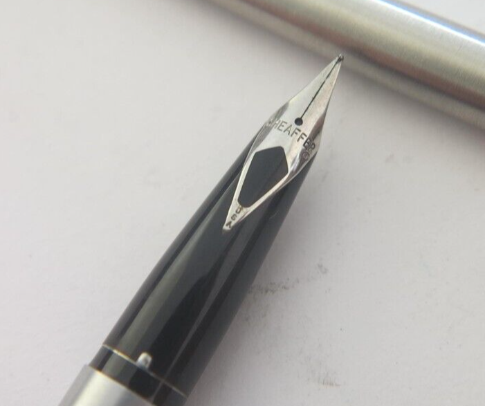 Sheaffer White Spot Fountain Pen & Mont Blanc and Parker Ballpoint Pens