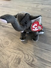 2000 Ty Beanie Baby Trumpet the Elephant w/ Multiple Tag Errors Great Condition