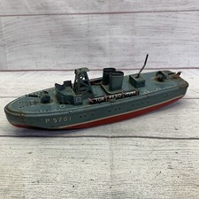 MARUSAN / SAN JAPAN TIN ITEM 3292 TORPEDO BOAT P5701 , VTG Metal Wind Up Toy