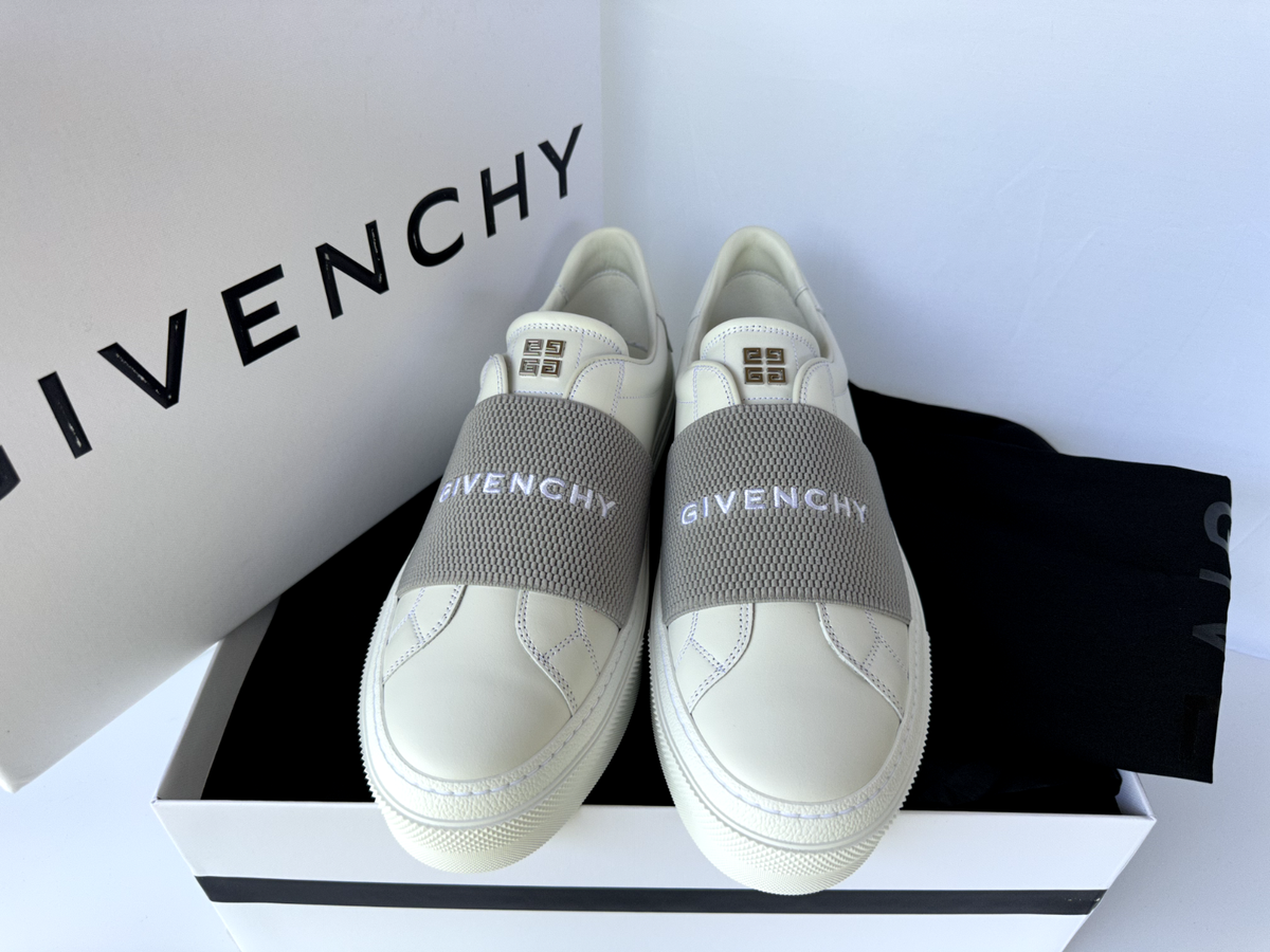 New Givenchy Men's City Sneakers Size 9 White Tennis Shoes