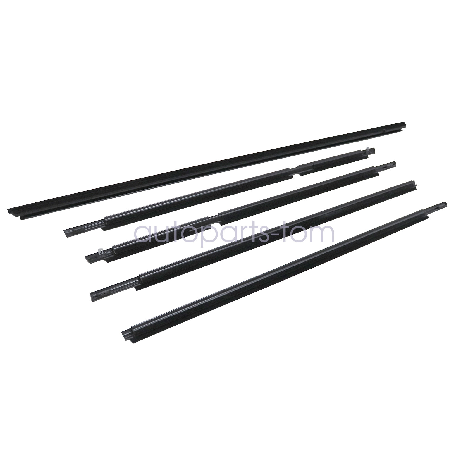 Outer Door Window Weatherstrip Seal Belt 5PCS Kit For Toyota 4Runner 2003-2009