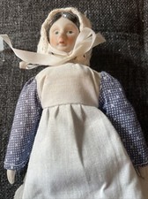 Vintage 7 Porcelain Head/Hands/Feet With Cloth Body.