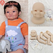 28inch Handmade Reborn Shy Baby Doll Unpainted Kit DIY with Cloth Body No Hair