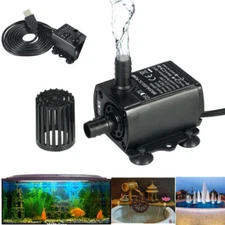 Mini Submersible Water Pump Aquarium Fountain Sump DC5V 4.8W 300L/H Lift 300cm