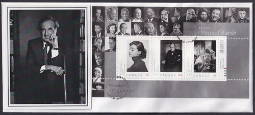 CANADA Sc #2271.02 ELIE WEISEL on KARSH PHOTOGRAPHY S/S FD COVER