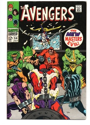 AVENGERS #54 (1968) - GRADE 8.0 - MARVEL 1ST CAMEO APPEARANCE CRIMSON COWL
