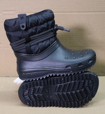 Crocs 207312-001 Classic Neo Puff Luxe Lined Boot Black US Women's Size 6