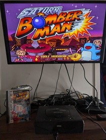 Saturn Bomberman Sega Saturn, NetLink Playable CIB *TESTED*