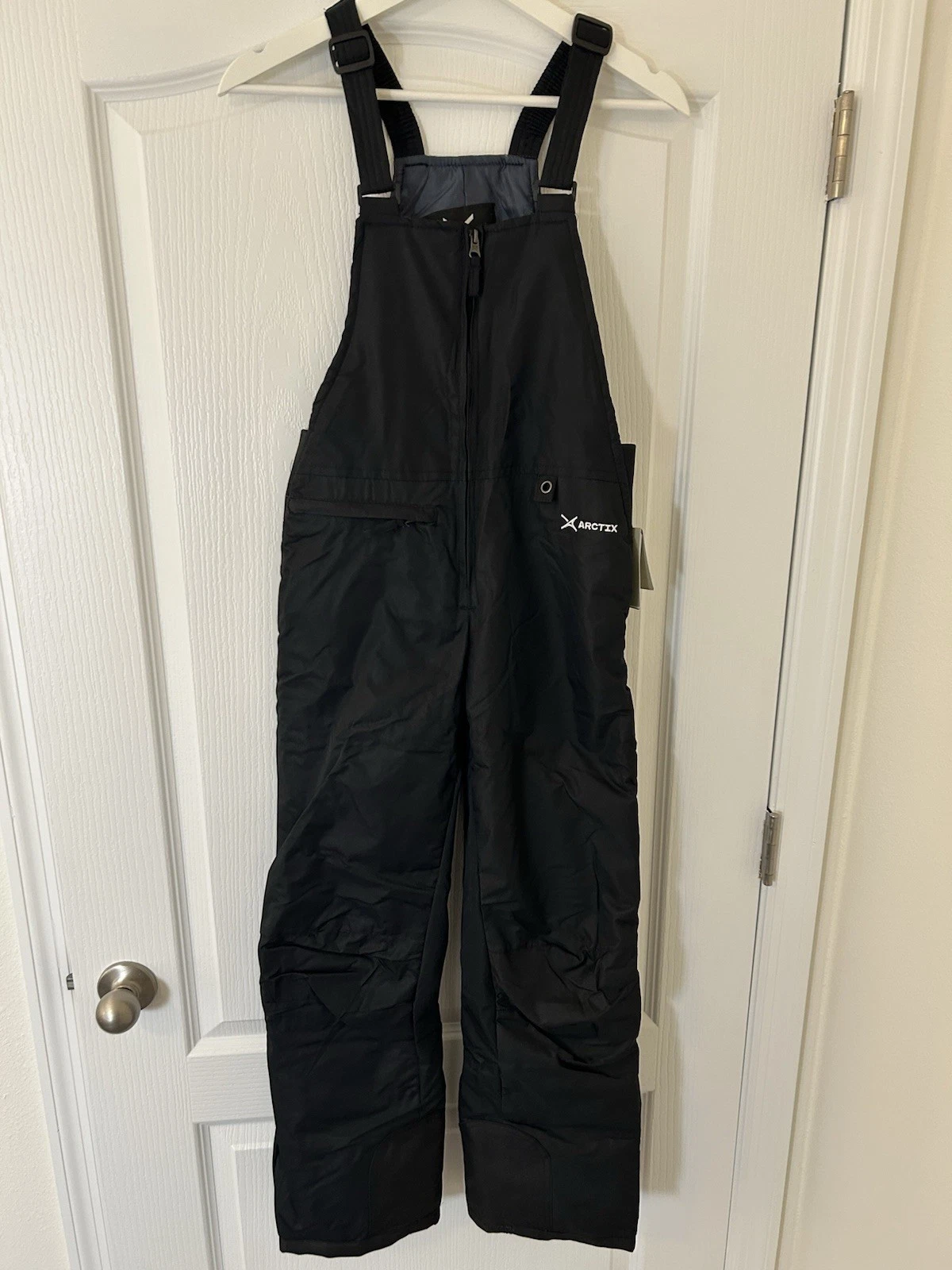 Arctix Kids Insulated Winter Snow Bib Overalls L (14/16) Black New With Tag NWT