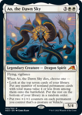 1 x Ao, the Dawn Sky - Kamigawa: Neon Dynasty - NM-Mint - MTG
