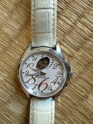 Hamilton Jazzmaster Automatic Watch White Leather Strap H324650