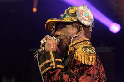 Lee Scratch Perry performs during Beat Herder Festival at Ribble V- Old Photo 12
