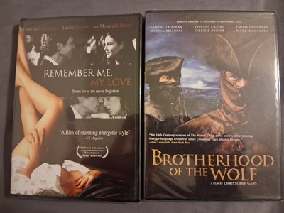 Remember Me, My Love & Brotherhood of the Wolf - Brand New Monica Bellucci DVDs