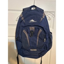 High Sierra Navy Blue Gray Backpack School Travel Bag Bookbag