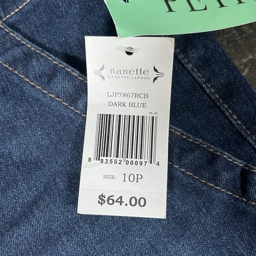 Nanette Nanette Lepore Women’s Denim Blue Belle High Rise Crop Boot Jeans Sz 10P - Picture 3 of 8