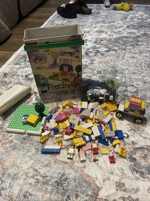 Vintage 1995 Lego System INCOMPLETE Free Style 4151 Incomplete Mix Lot