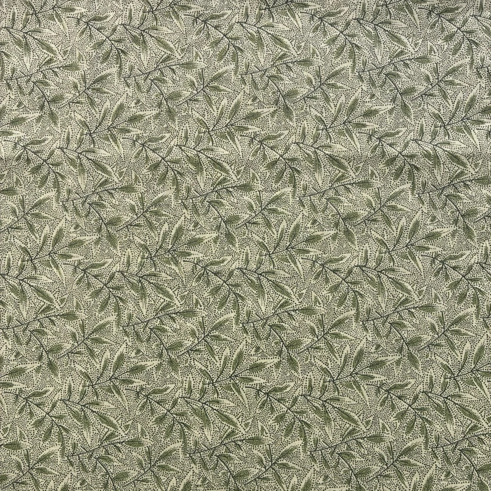1 Yarda - Fons & Porter para Benartex Acolchado Tela Algodón Hojas Verdes 36"x45" Foto 2 de 3
