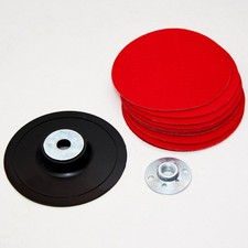 150 mm Schleifteller + 10x Klettscheibe Aufnahme M14 schwarz f&uuml;r Winkelschleifer