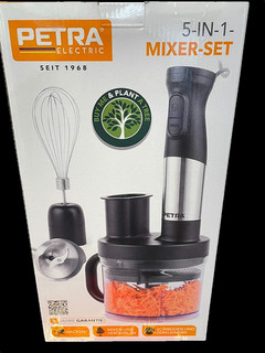 5 IN 1 STABMIXER / MULTIZERKLEINERER / SCHNEEBESEN / EDELSTAHL SCHMUCKJAGD