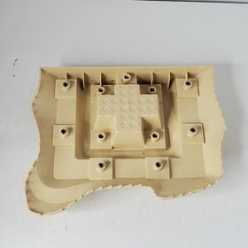 2008 LEGO "Loot Island" #6241  Tan Baseplate #64649 6 Dark Tan Inserts #2476