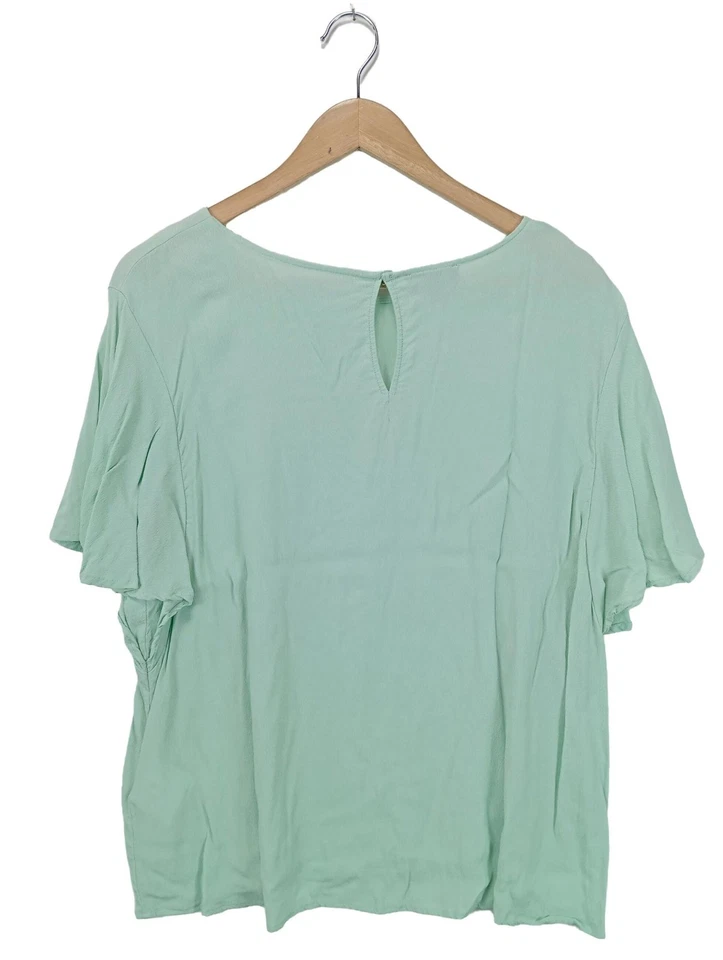 C&A Camicetta a maniche corte Donna Camicetta a blusa Taglia IT 52 turchese - Immagine 2 di 4