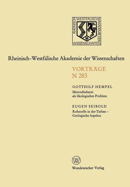 Meeresfischerei Als öKologisches Problem Gotthilf Hempel Taschenbuch 100 S. 1979-image