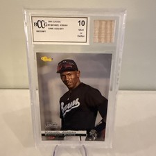1994 Minor League - Michael Jordan - With Game Used Bat Beckett GEM 10