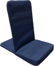 BackJack 5001P Original Folding Floor Chair Tough Duck Navy Made in USA